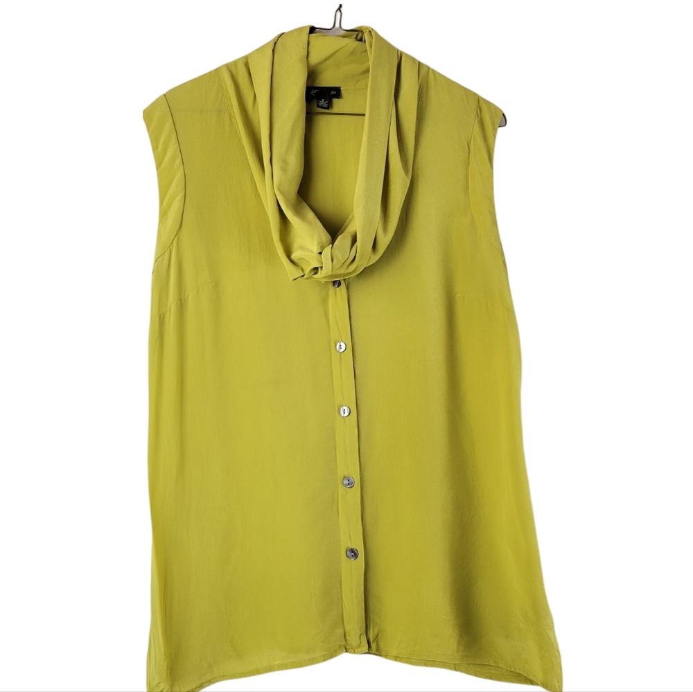 Anthropologie Fei Cowl Shawl Neck Silk Top